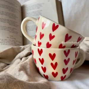 Handpainted Ceramic Heart Mug